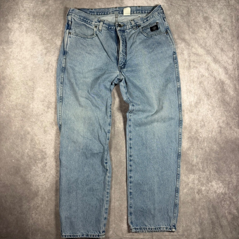 Vintage Harley Davidson Traditional Fit Jeans 36x30 Light Wash Denim Y2K Biker